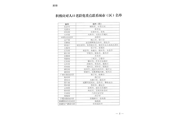 三部委公布“积极应对人口老龄化重点联系城市”名单，61个城市入选！