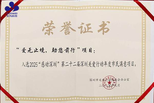 喜讯丨作为科技荣获深圳关爱行动“年度市民满意项目” 喜讯丨作为科技荣获深圳关爱行动“年度市民满意项目”